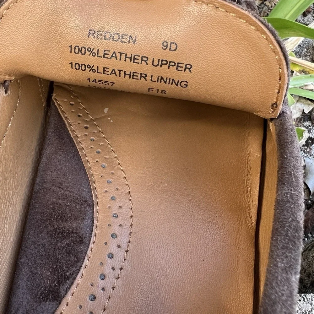 Polo Ralph Lauren Suede Leather Penny Loafers Brown Mens Size 9D
